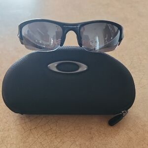 Oakley Dark Frame Sunglasses with Case